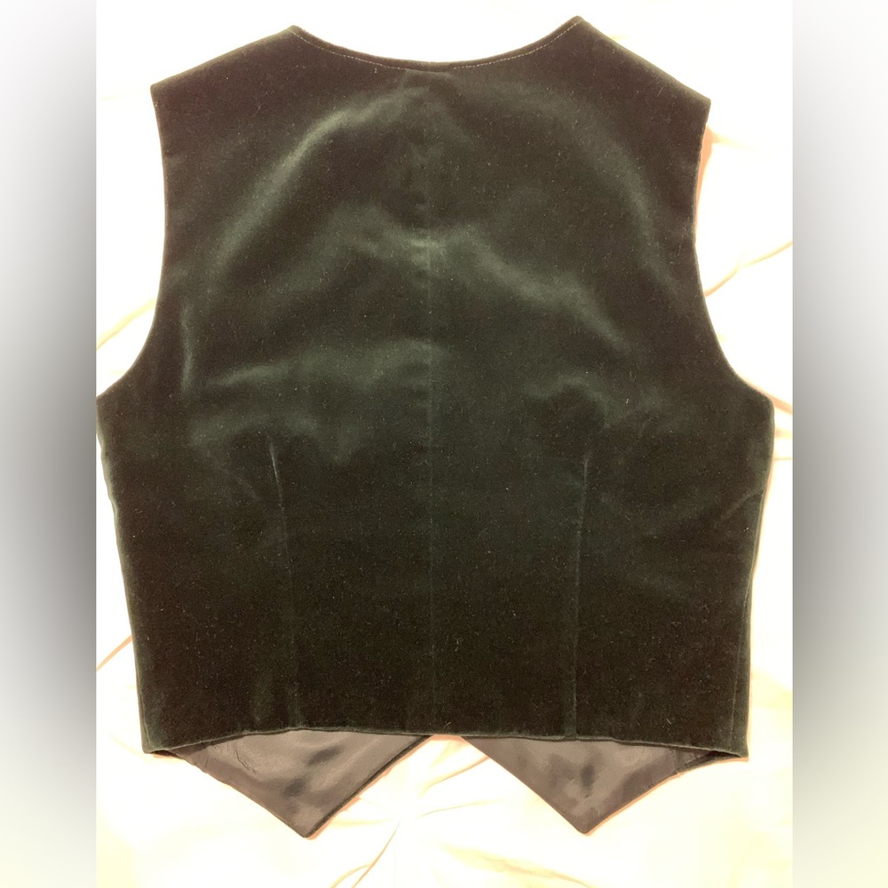 Kiltmaker Dark Green Velvet Vest/waistcoat made in Scotland Hector Russell label - Picture 2 of 11